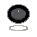 UPMBL-SLG Porcelain Bathroom Sink with Gray SinkLink