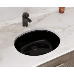 UPMBL-SLG Porcelain Bathroom Sink with Gray SinkLink