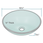 601-Emerald Colored Glass Vessel Sink