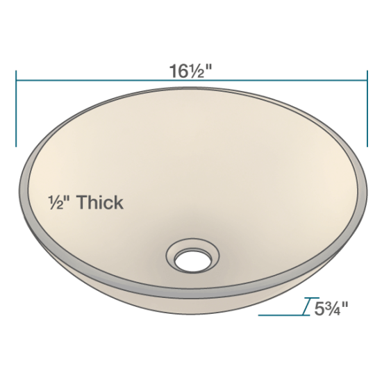 601-Taupe Colored Glass Vessel Sink