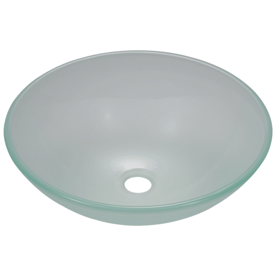 602 Frosted Glass Vessel Sink