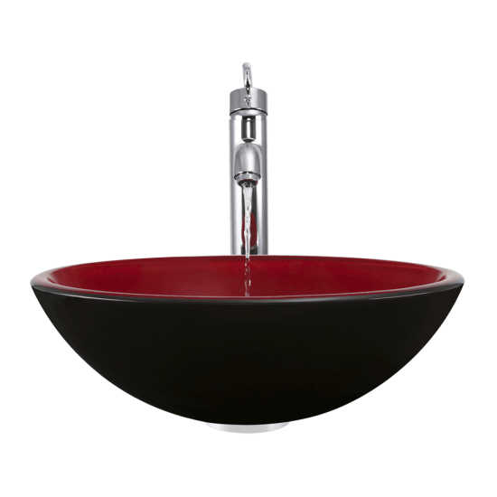606 Double Layer Glass Vessel Sink