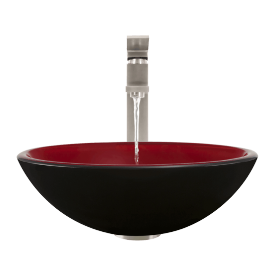 606 Double Layer Glass Vessel Sink