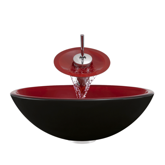 606 Double Layer Glass Vessel Sink
