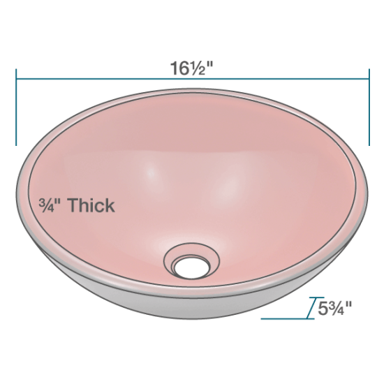 606 Double Layer Glass Vessel Sink