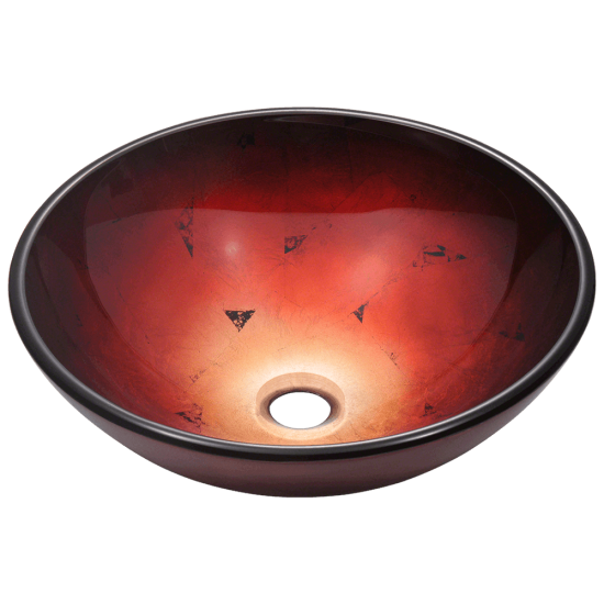 607 Foil Undertone Glass Vessel Sink