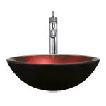 607 Foil Undertone Glass Vessel Sink