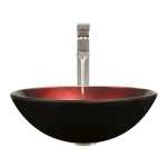 607 Foil Undertone Glass Vessel Sink
