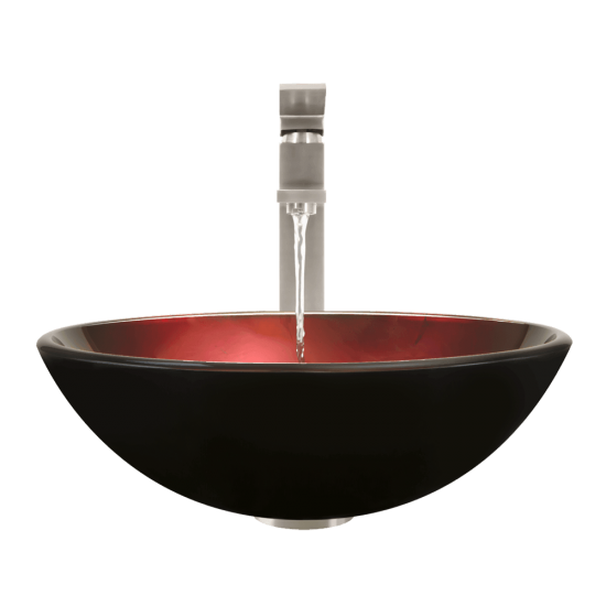 607 Foil Undertone Glass Vessel Sink