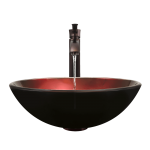 607 Foil Undertone Glass Vessel Sink