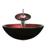 607 Foil Undertone Glass Vessel Sink