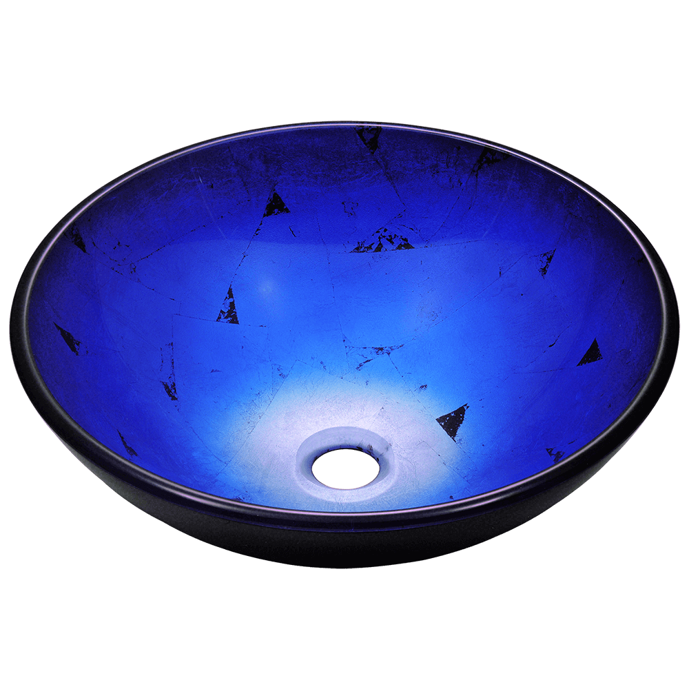 608 Foil Undertone Glass Vessel Sink