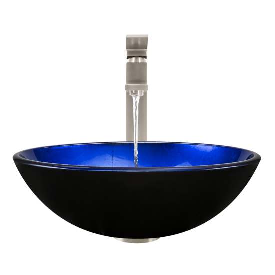 608 Foil Undertone Glass Vessel Sink