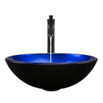 608 Foil Undertone Glass Vessel Sink