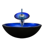 608 Foil Undertone Glass Vessel Sink