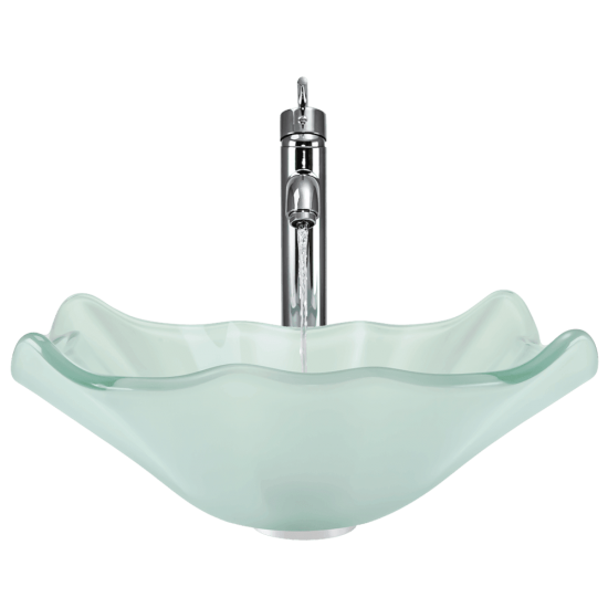 611 Frosted Glass Vessel Sink