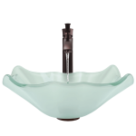 611 Frosted Glass Vessel Sink