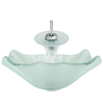 611 Frosted Glass Vessel Sink