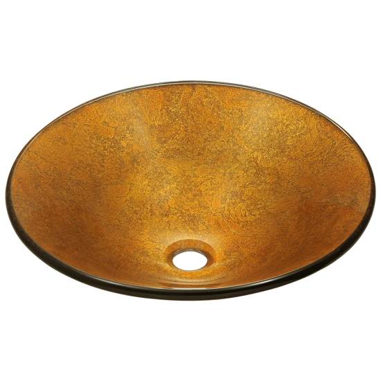 613 Foil Undertone Glass Vessel Sink