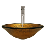 613 Foil Undertone Glass Vessel Sink