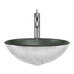 617 Silver Mesh Glass Vessel Sink