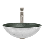 617 Silver Mesh Glass Vessel Sink