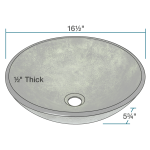 629 Forest Green Glass Vessel Bathroom Sink