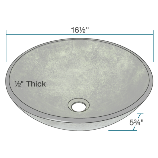 629 Forest Green Glass Vessel Bathroom Sink