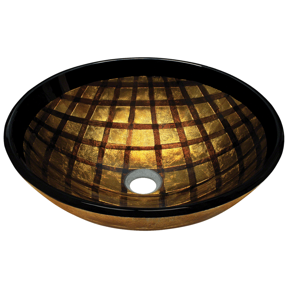 635 Foil Undertone Glass Vessel Sink