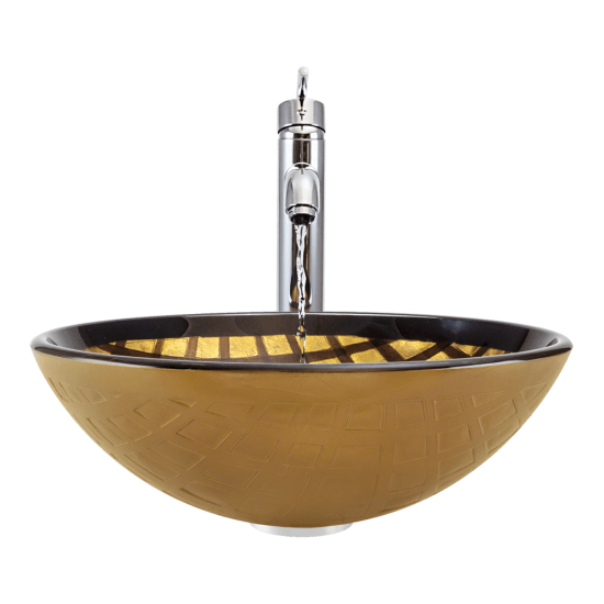 635 Foil Undertone Glass Vessel Sink