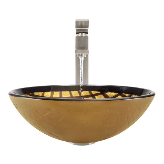 635 Foil Undertone Glass Vessel Sink