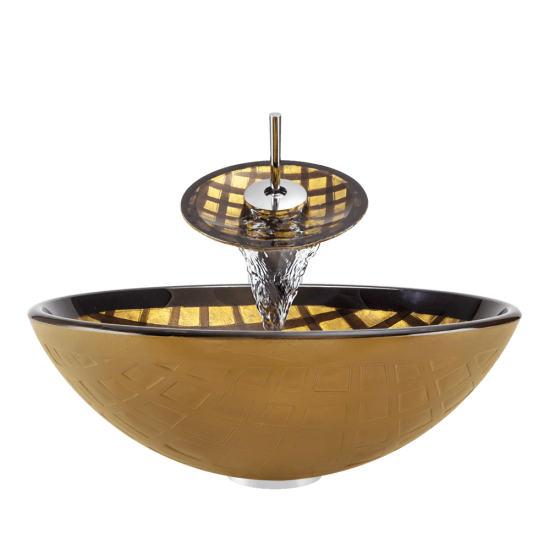 635 Foil Undertone Glass Vessel Sink