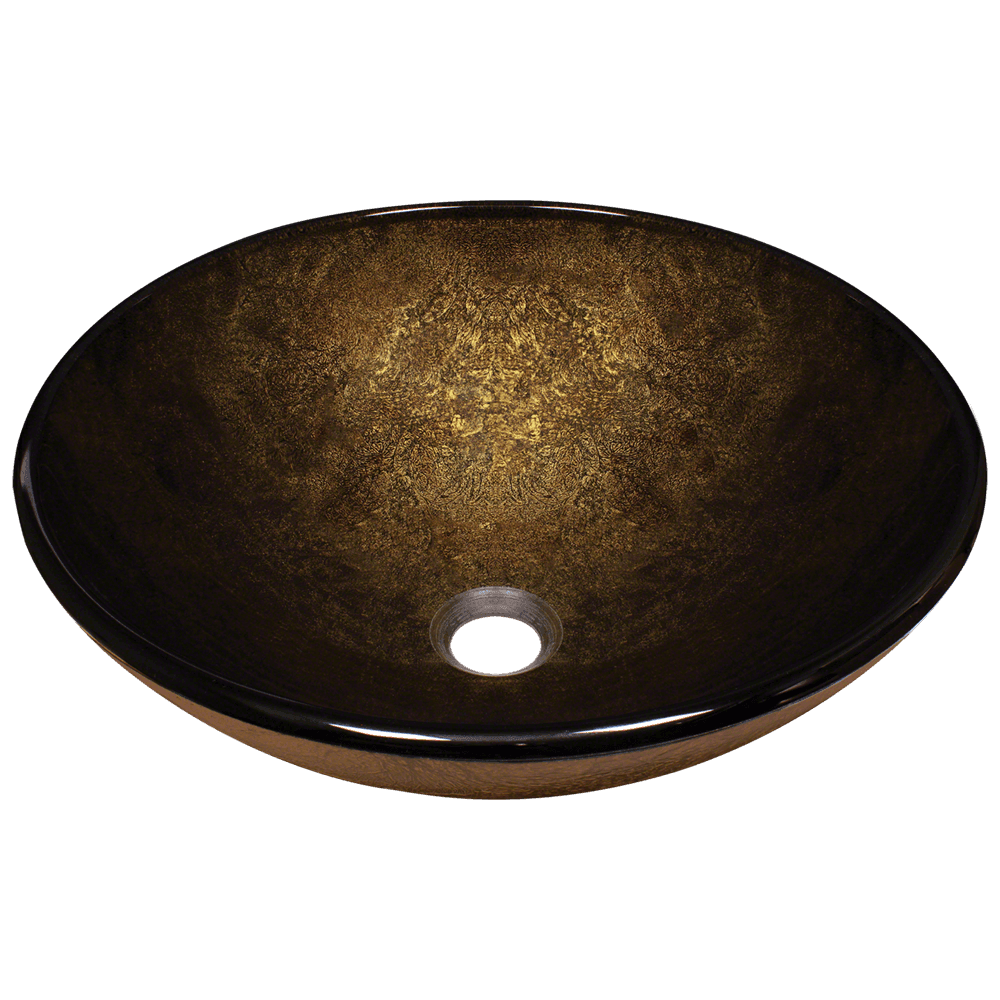 637 Foil Undertone Glass Vessel Sink