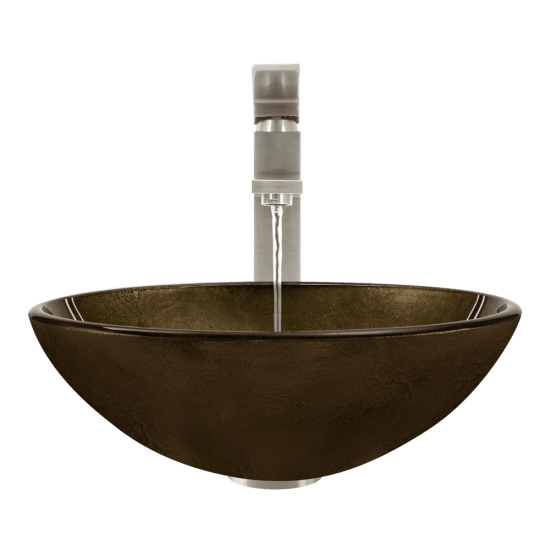 637 Foil Undertone Glass Vessel Sink