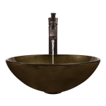 637 Foil Undertone Glass Vessel Sink