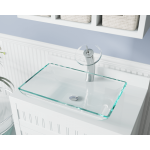 640-Crystal Glass Vessel Bathroom Sink