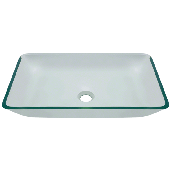 640-Crystal Glass Vessel Bathroom Sink