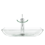 640-Crystal Glass Vessel Bathroom Sink