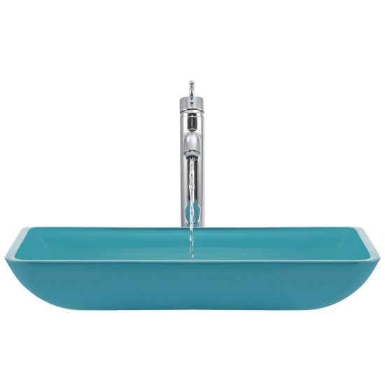 640-Turquoise Colored Vessel Sink