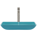 640-Turquoise Colored Vessel Sink