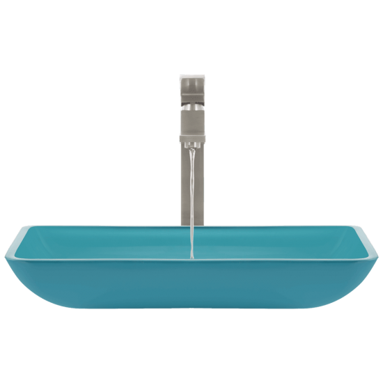 640-Turquoise Colored Vessel Sink