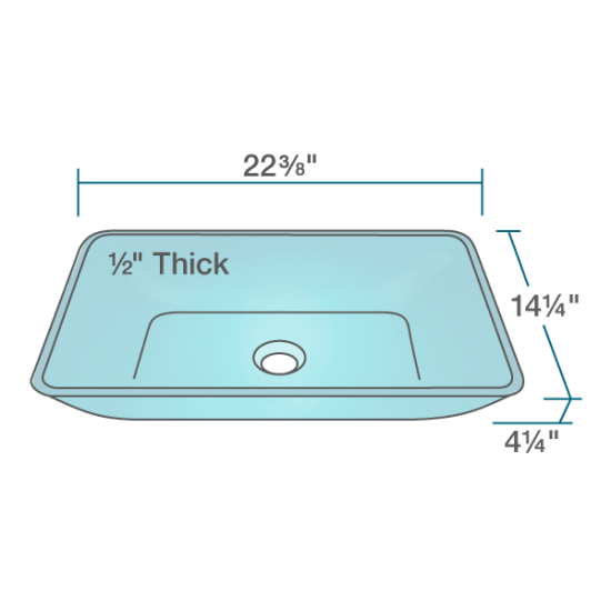 640-Turquoise Colored Vessel Sink