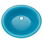 UGM-Turquoise Undermount Glass Bathroom Sink