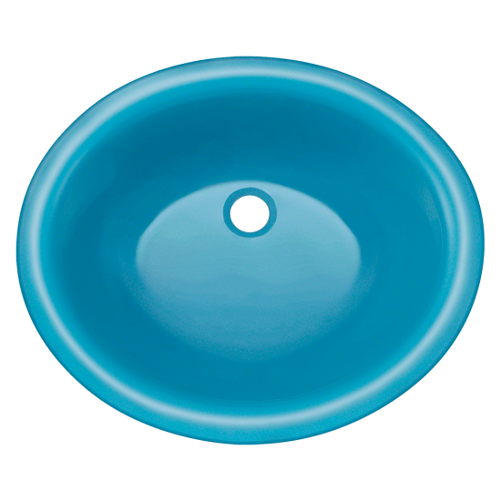 UGM-Turquoise Undermount Glass Bathroom Sink