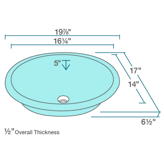 UGM-Turquoise Undermount Glass Bathroom Sink