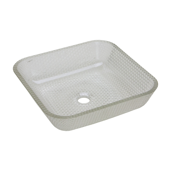 005-016-000 Crystal Cubix Vessel Sink