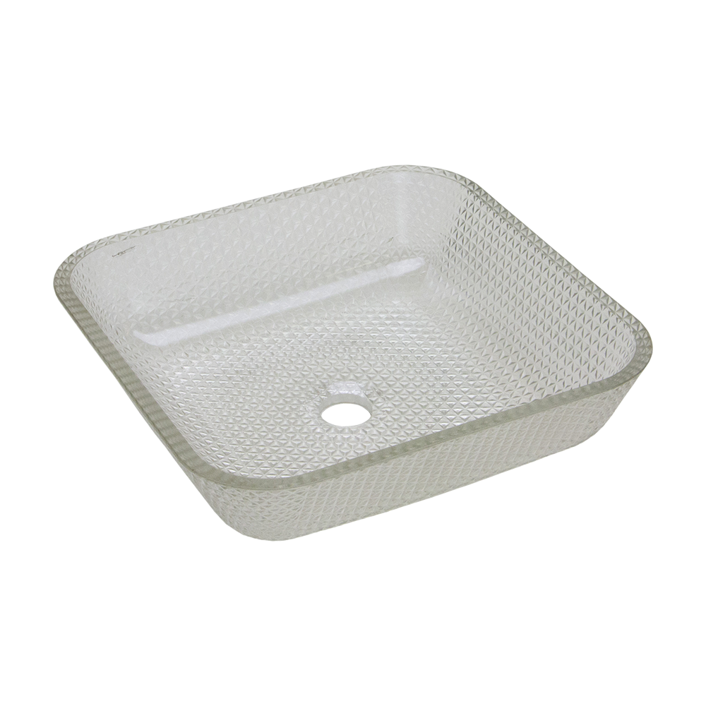 005-016-000 Crystal Cubix Vessel Sink