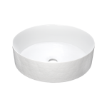 MG1616-BO Positano Murano Glass Vessel Sink in Bianco