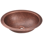 909 Single Bowl Oval Copper Sink