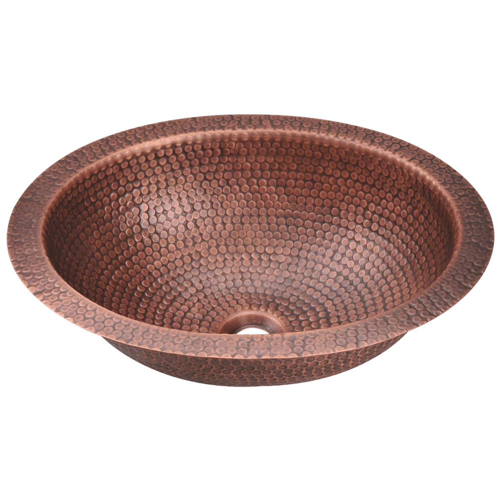 909 Single Bowl Oval Copper Sink